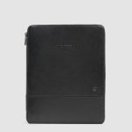 Piquadro Portablocco nero in pelle per iPad