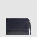 Piquadro Pochette uomo blu in pelle porta iPado 11"