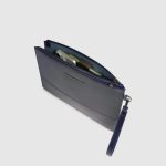 Piquadro Pochette uomo blu in pelle porta iPado 11"