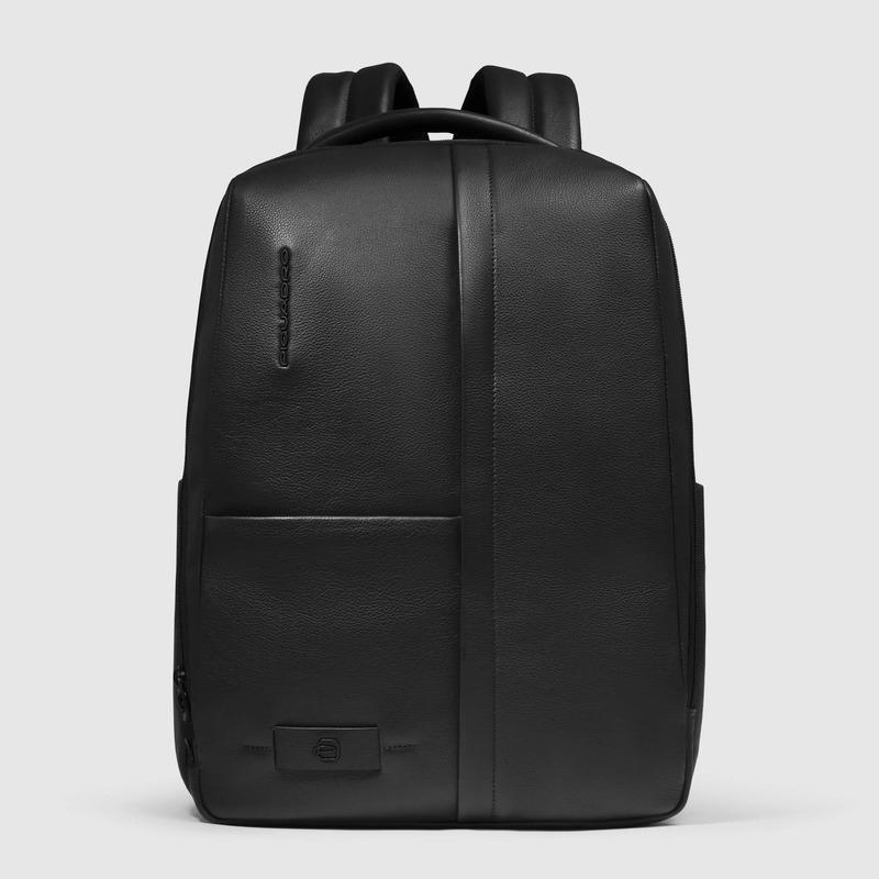 Piquadro Zaino uomo nero in pelle porta pc 15,6 Piquadro Zaino uomo nero in pelle porta pc 15,6