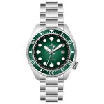 Lorenz Orologio maschile al quarzo con quadrante verde e datario 42mm--