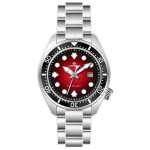 Lorenz Orologio maschile al quarzo con quadrante rosso e datario 42mm