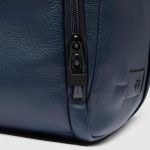 Piquadro Zaino uomo blu in pelle porta pc 15,6