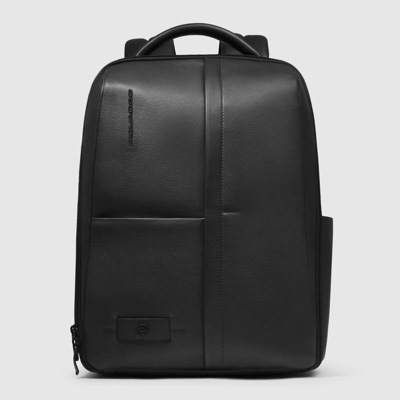 Piquadro Zaino uomo nero in pelle porta pc 14 Piquadro Zaino uomo nero in pelle porta pc 14