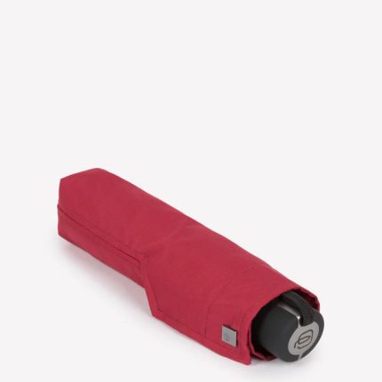 Piquadro Ombrello rosso antivento in tessuto riciclato