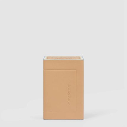 Piquadro Porta penne in color cuoio in pelle