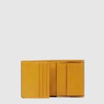 Piquadro Portafoglio uomo verticale giallo in pelle Atlas
