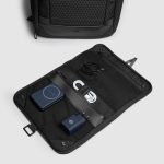 Piquadro Zaino da viaggio modulare nero in tessuto e pelle porta pc 15,6 Hexagon