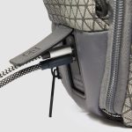 Piquadro Zaino da viaggio modulare grigio in pelle e tessuto porta pc 15,6 Hexagon