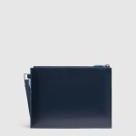 Piquadro Pochette uomo blu in pelle porta iPadni Blue Square