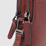 Piquadro Pochette uomo colore cuoio in pelle Black Square