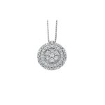 Donnaoro collierino tondo con diamanti