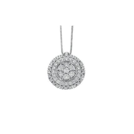 Donnaoro collierino tondo con diamanti