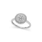 Donnaoro Anello rotondo con diamanti