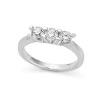 Donnaoro Anello trilogy con diamanti