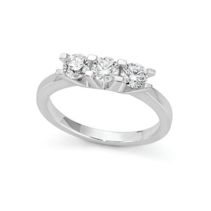 Donnaoro Anello trilogy con diamanti