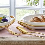 Sambonet Set cucchiaio & forchetta servire color dorato lucido Living