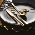 Sambonet Piatto presentazione color dorato lucido Kyma