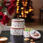 Villeroy & Boch Set di 3 biscottiere Winter Collage