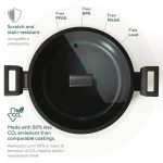 Sambonet Casseruola alta 24 cm 2 maniglie Titan Pro Green