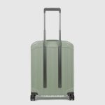 Piquadro Trolley da cabina rigido verde in policarbonato a 4 ruote PQ-Light