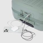 Piquadro Trolley da cabina rigido verde in policarbonato a 4 ruote PQ-Light