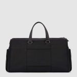 Piquadro Borsa porta abiti nero con gancio in tessuto riciclato Brief