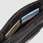 Piquadro Pochette uomo nera in pelle con protezione RFID Modus