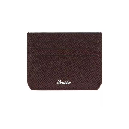 Pineider Porta carte color rum Collezione Essenziale