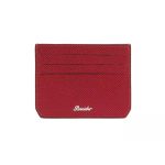 Pineider Porta carte color cherry in pelle Collezione Essenziale