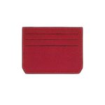 Pineider Porta carte color cherry in pelle Collezione Essenziale