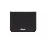 Pineider Porta carte nero in pelle Collezione Essenziale