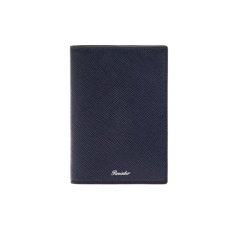 Pineider Porta Passaporto blu in pelle Collezione Essenziale Pineider Porta Passaporto blu in pelle Collezione Essenziale