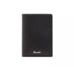 Pineider Porta carte verticale nero in pelle Collezione Essenziale