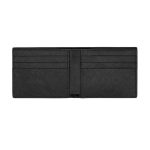 Pineider Portafoglio 6 carte nero in pelle Collezione Essenziale