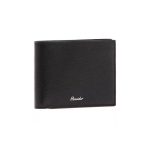 Pineider Portafoglio 8 carte nero in pelle Collezione Essenziale