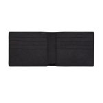 Pineider Portafoglio 8 carte nero in pelle Collezione Essenziale