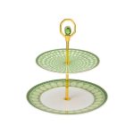 Swarovski x Rosenthal Alzata portafrutta a 2 ripiani Swarovski Signum Fern