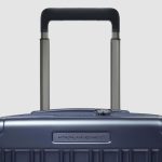 Piquadro Trolley bagaglio a mano blu opaco espandibile in policarbonato con 4 ruote PQ-Light