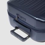 Piquadro Trolley bagaglio a mano blu opaco espandibile in policarbonato con 4 ruote PQ-Light