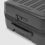 Piquadro Trolley bagaglio a mano nero opaco espandibile in policarbonato con 4 ruote PQ-Light