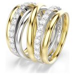 Swarovski Anello cocktail Hyperbola Misura 58