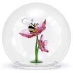 Swarovski Idyllia Sfera in Vetro con Ape e Fiori