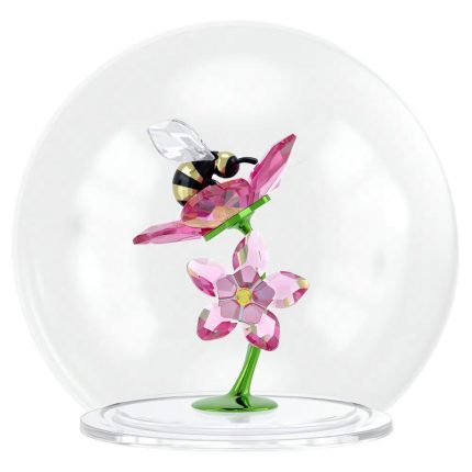Swarovski Idyllia Sfera in Vetro con Ape e Fiori