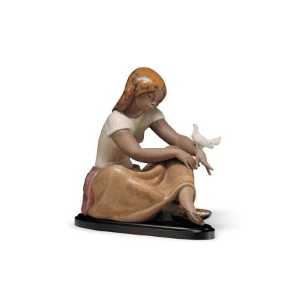Lladro ragazza con colomba