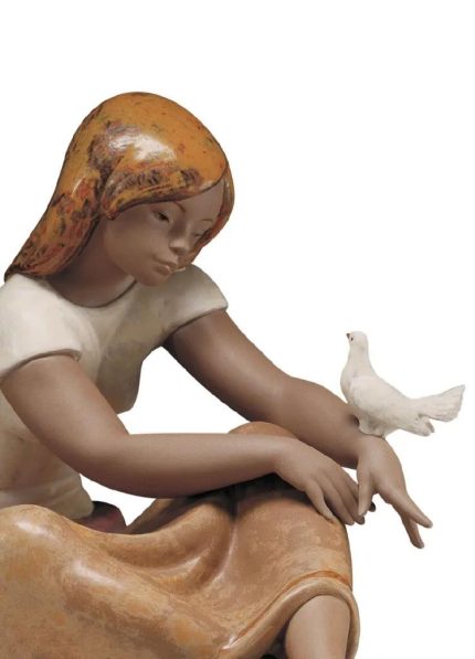 Lladro ragazza con colomba