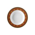 Versace 6 piatti fondi 22 cm medusa rosso