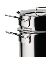 Alessi set pentola con colapasta e coperchio pots&pans