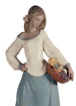 Lladro venditrice di frutta