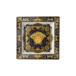 Versace coppa quadrata 22 cm medusa blu